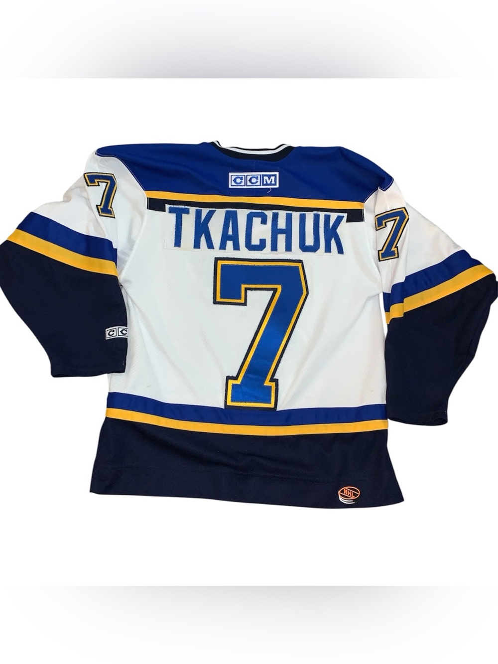 Vintage St. Louis Blue Keith Tkachuk CCM NHL Hockey Jersey Size Adult Small